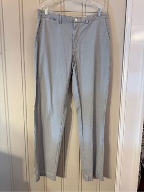Polo Ralph Lauren Men’s Seersucker Pants Blue Stripe Preppy Golf Coastal Prep